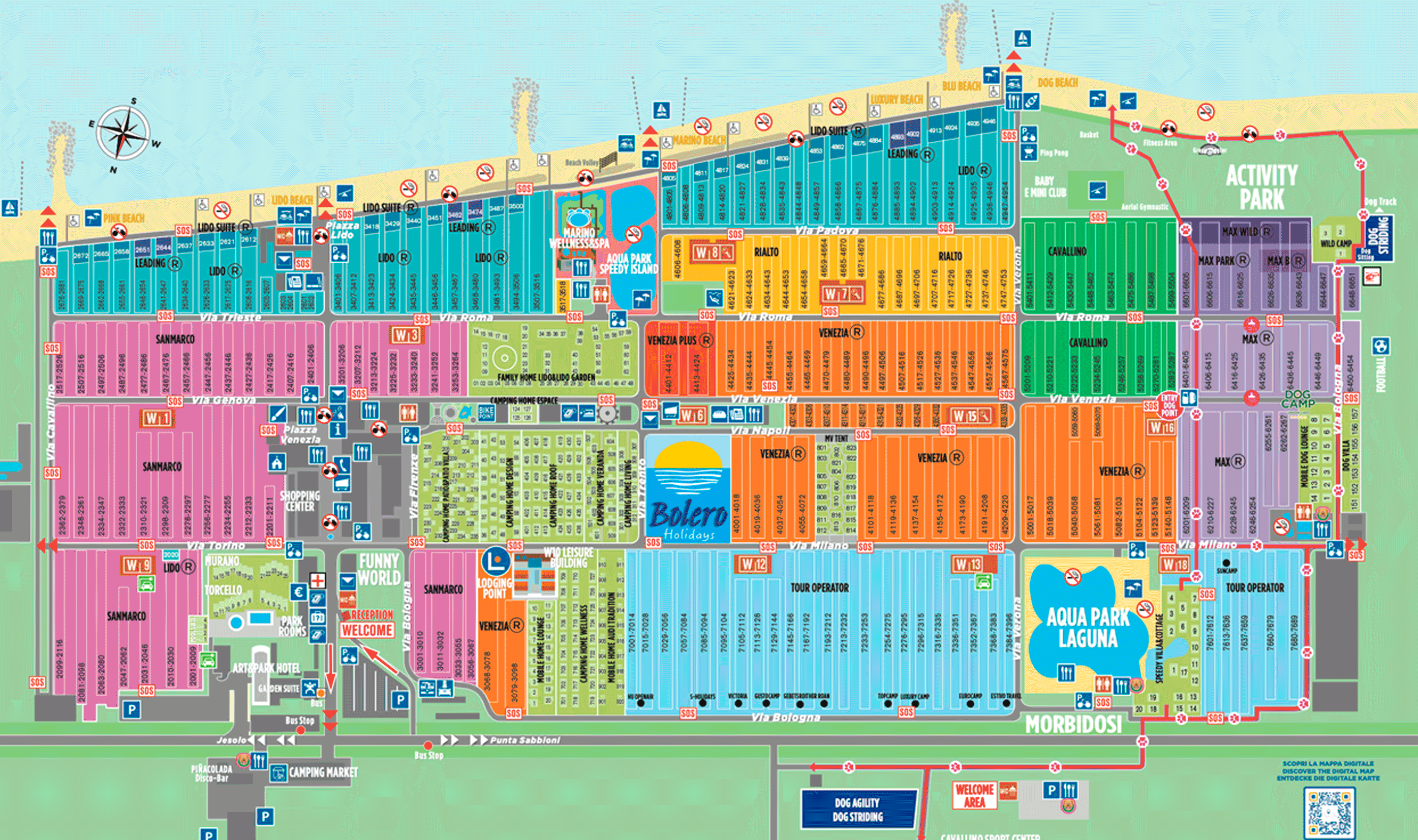 Union Lido Map